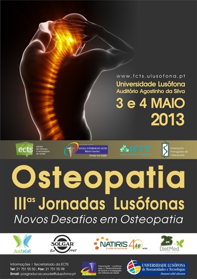 III Jornadas Lusófonas de Osteopatia – Osteopatia baseada na evidência